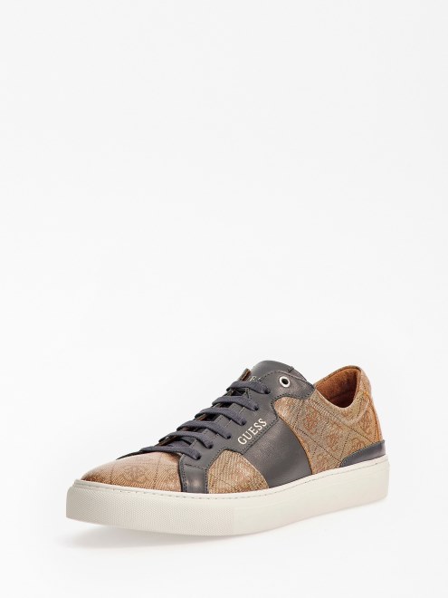 Zapatillas Bajas Guess Beige Con Logo Ravenna 4g