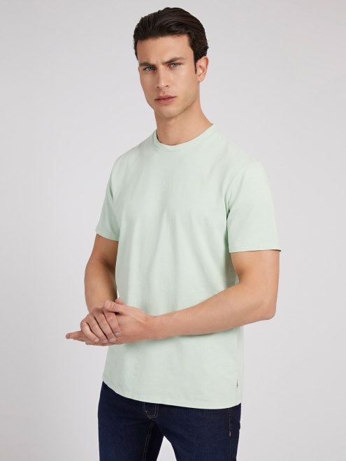 Camiseta Verde Con Cuello Redondo Adivinar
