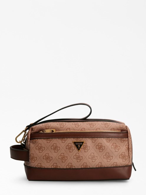 Neceser Con Logo 4g De Guess Vezzola Beige