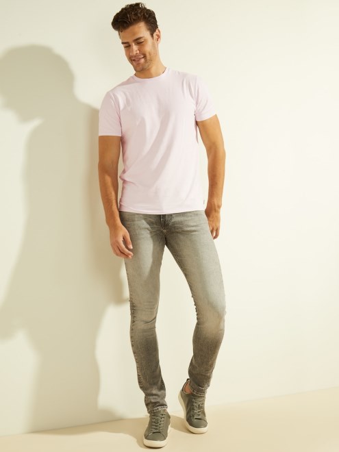 Guess Camiseta De Cuello Redondo Violeta