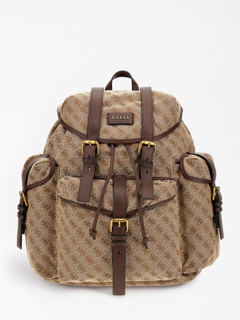 Mochila Guess Retro 4g Logo Beige