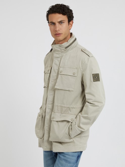 Guess Chaqueta Beis Con Bolsillos De Parche