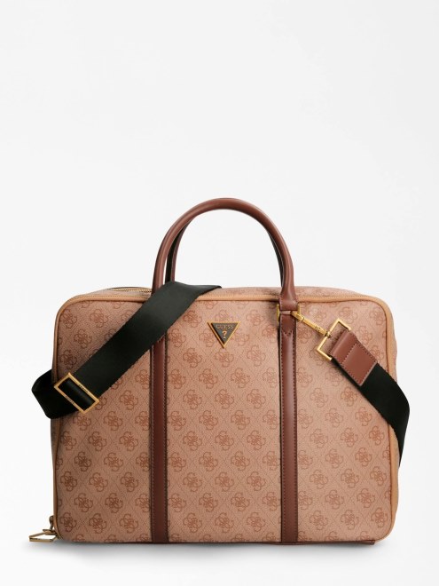 Bolso De Mano Con Logo 4g Guess Vezzola Beige