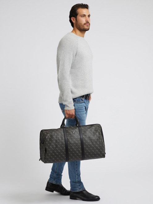 Bolso Negro Con Logo Multi Guess Vezzola 4g