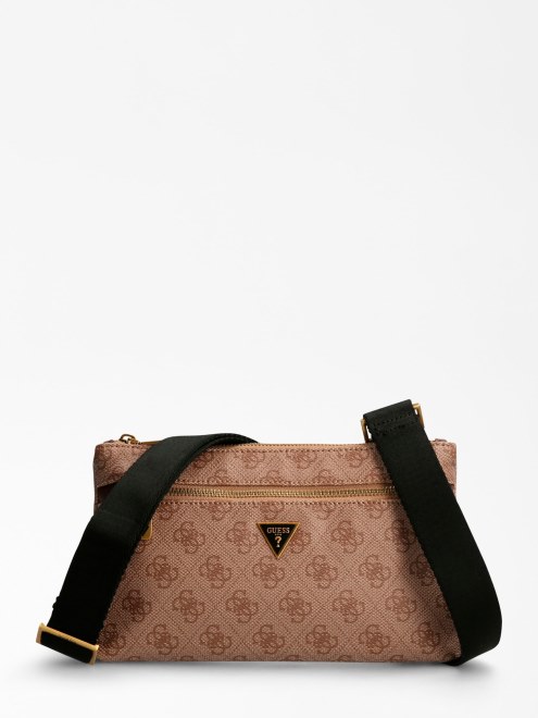 Bandolera Con Logo 4g De Guess Vezzola Beige