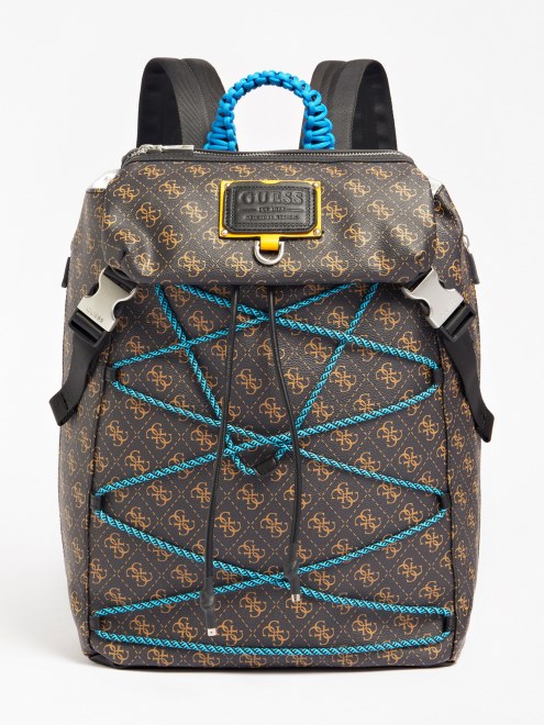 Mochila Guess Marron Salameda 4g Logo