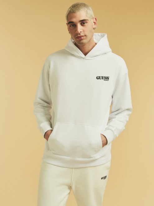 Sudadera Con Capucha Y Logo Guess Blanco