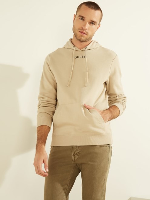 Sudadera Con Capucha Y Logo Adivinar Beige