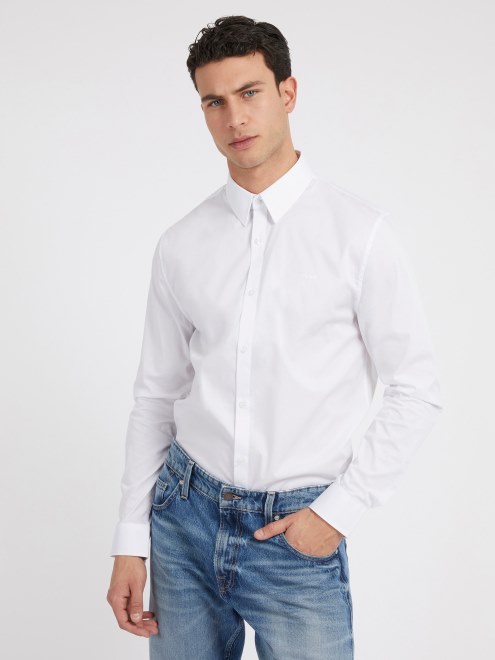 Camisa Regular Fit Guess Blanco
