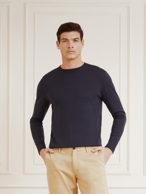 Jersey De Cachemir Adivinar Marciano Azul