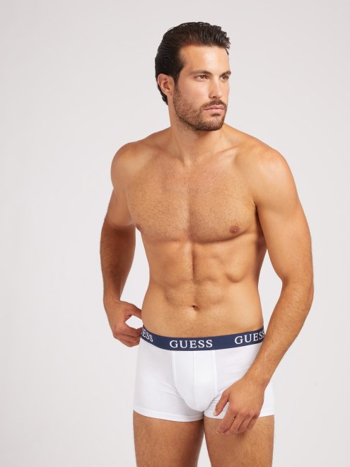 Pack 3 Bóxers Azules Con Banda Logo Guess