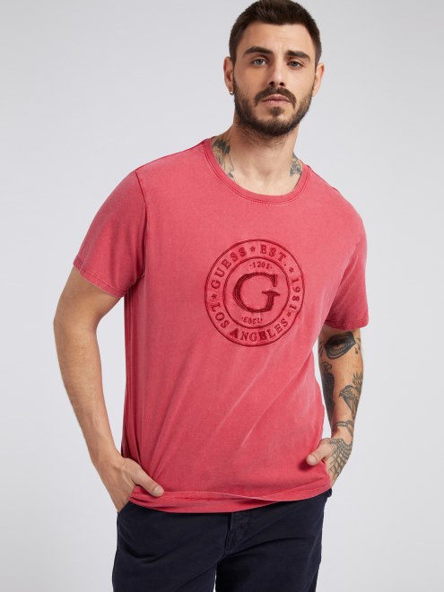 Camiseta Con Logo Delantero Rojo