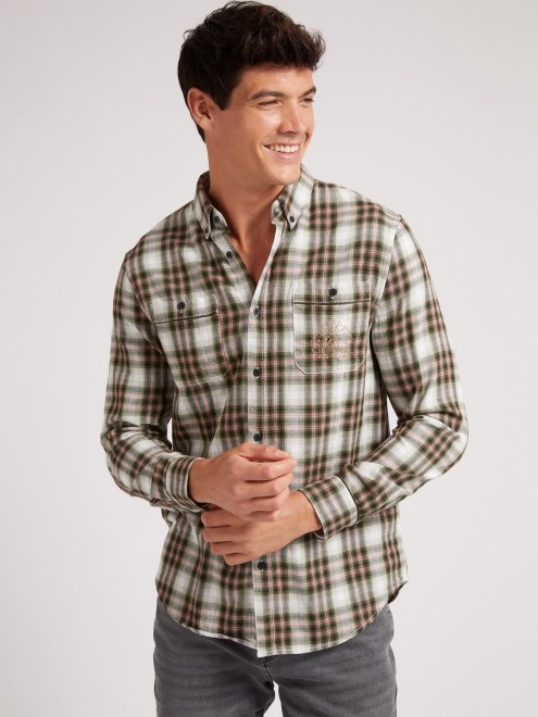 Supongo Que Camisa A Cuadros Macro Con Motivo Multicolor