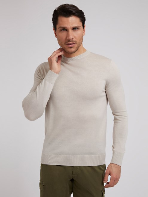 Jersey De Lana Marciano Cuello Redondo Adivinar Gris