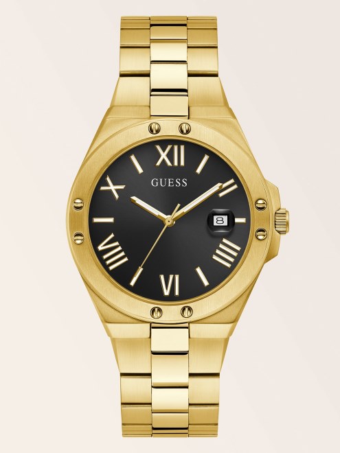 Reloj Analógico De Acero Inoxidable Guess Blanco