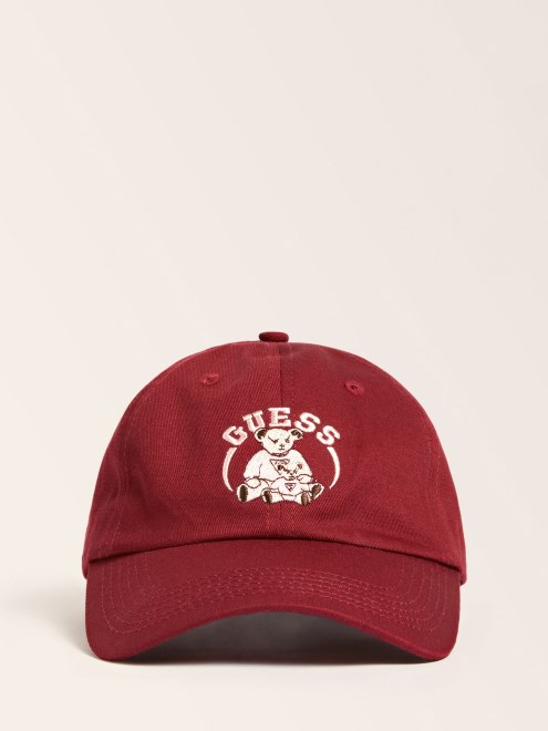 Gorra De Beisbol Con Logo En El Frente Burdeos Guess
