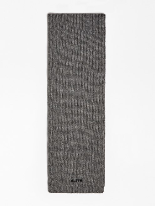 Bufanda Con Logo Bordado Guess Gris