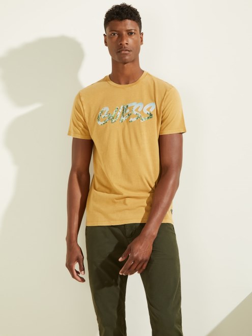 Camiseta Con Logo En La Parte Delantera Amarilla