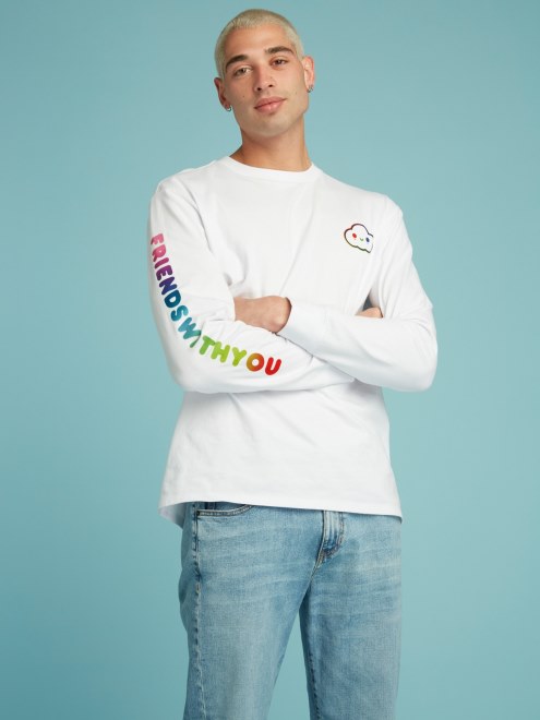 Camiseta Blanca Con Estampado Colocado