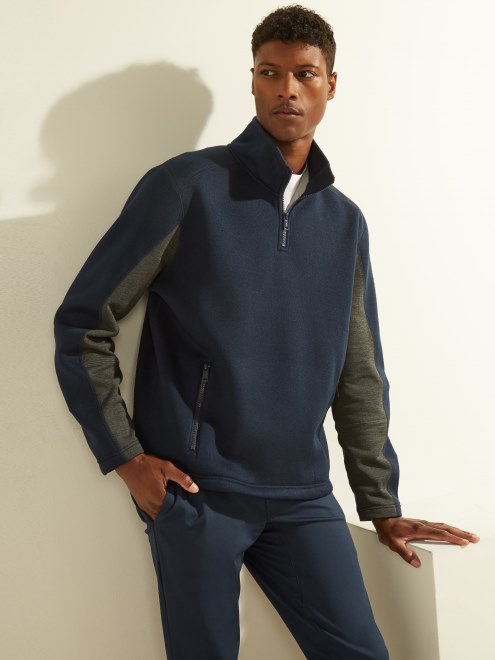 Sudadera Con Cremallera Guess Azul Nueva Tendencia