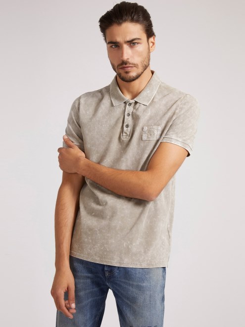Polo Guess Gris Efecto Usado