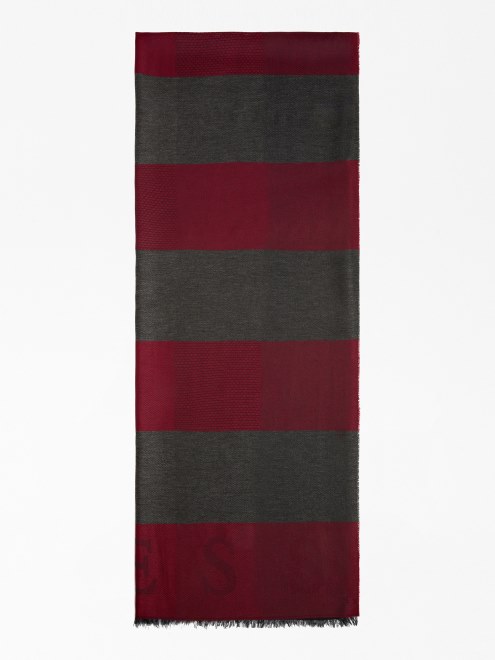 Fular Maxi Cuadros Borgoña Adivinar