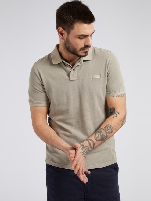 Guess Polo Con Logo En La Parte Delantera Gris