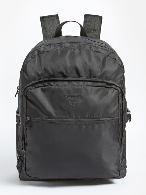 Mochila Guess Tech Essential Con Bolsillo Delantero Negro