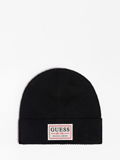 Gorro Guess Con Logo Delantero Negro