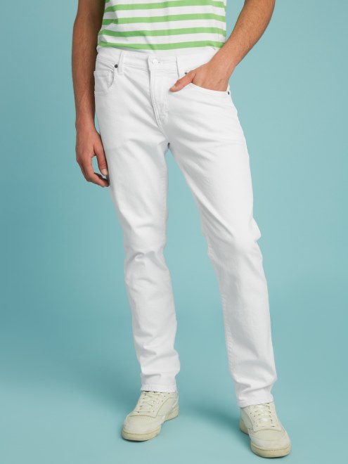 Pantalon De Mezclilla Slim Blanco Adivinar