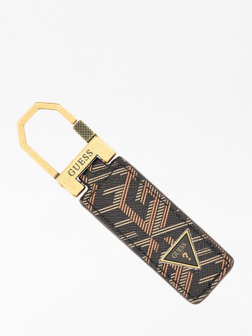 Llavero Con El Logo Del Cubo G De Ederlo Negro De Guess