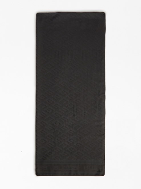 Bufanda Con Letras Del Logo En Negro