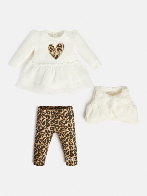 Camiseta De Chaleco De Piel Sintética De Conjetura Blanca Leggins