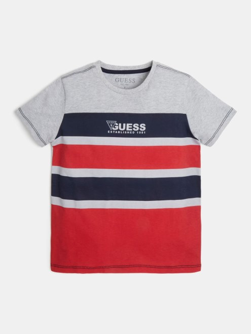 Camiseta Guess Roja Con Logo En La Parte Delantera