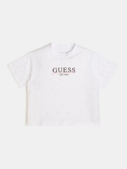 Camiseta Blanca Con Logo En La Parte Delantera De La Tendencia