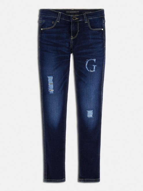 Guess Pantalón Vaquero Ajustado De Tendencia Azul