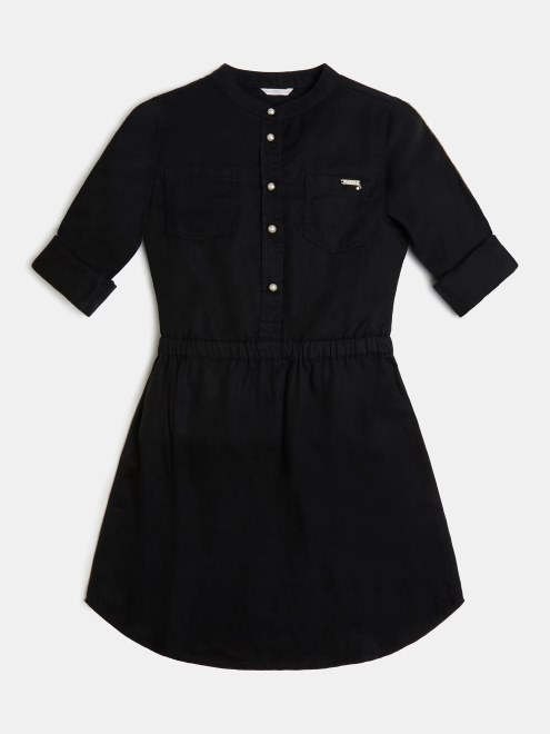 Vestido Guess Negro Botones Joya