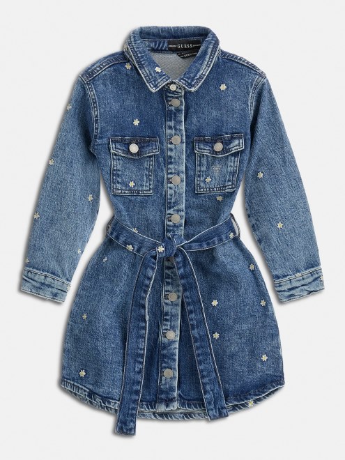 Vestido Azul Bordado Supongo