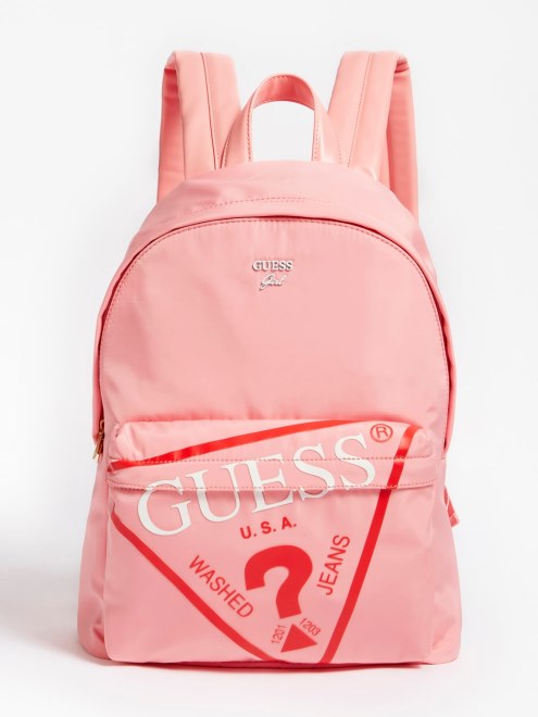 Mochila Con Triangulo Y Logo De Nore Rosa Guess