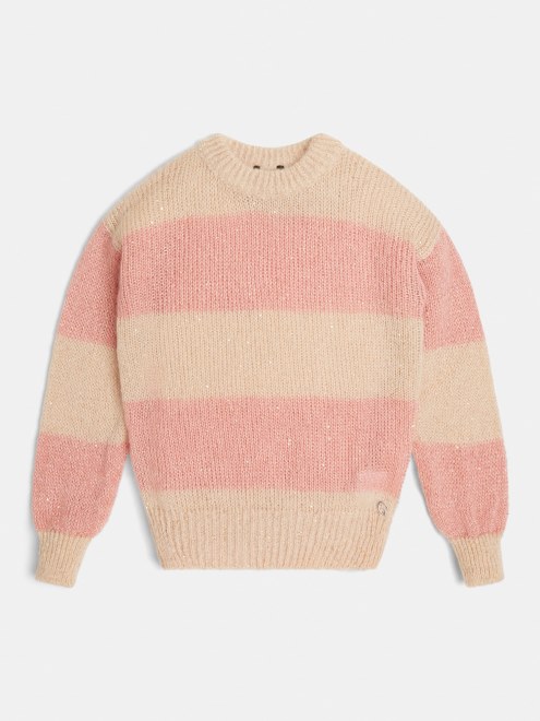 Jersey De Rayas Guess Multicolor Rosa