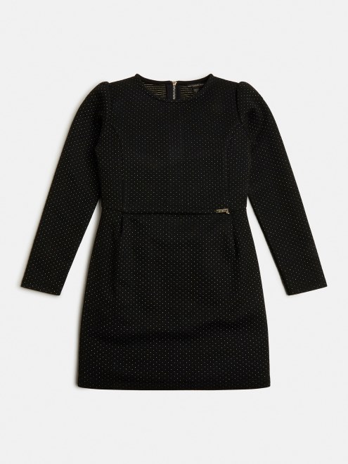 Vestido Guess Negro Jacquard Lurex