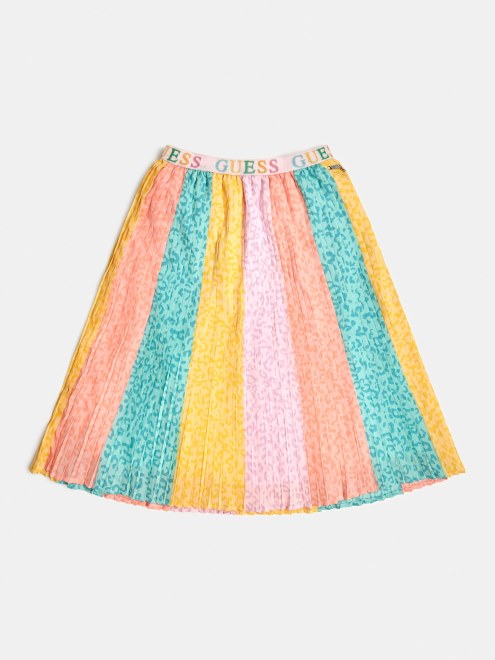 Falda Con Estampado De Guess En Toda La Prenda Estampada Multicolor