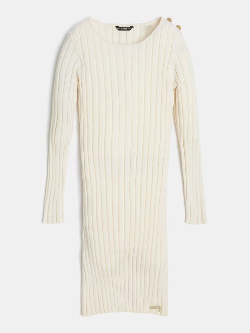 Suéter Vestido Crema Adivinar Nueva Tendencia