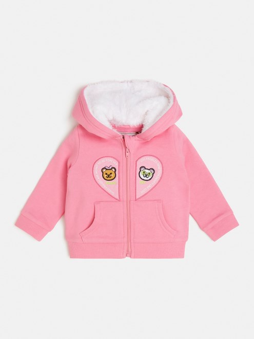 Sudadera Rosa Con Capucha Adivinar