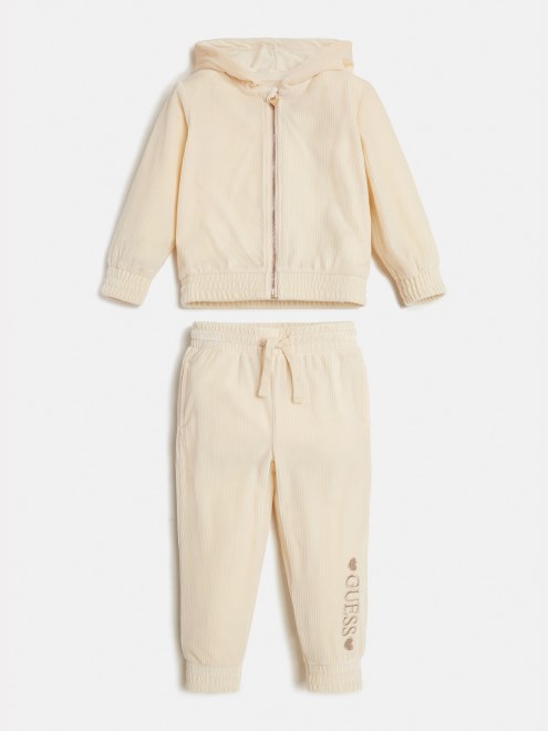 Conjunto De Pantalón Y Sudadera Con Capucha Rosa Claro Adivinar