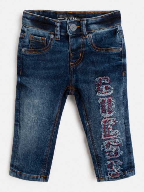 Guess Pantalones De Mezclilla Ajustados Azules