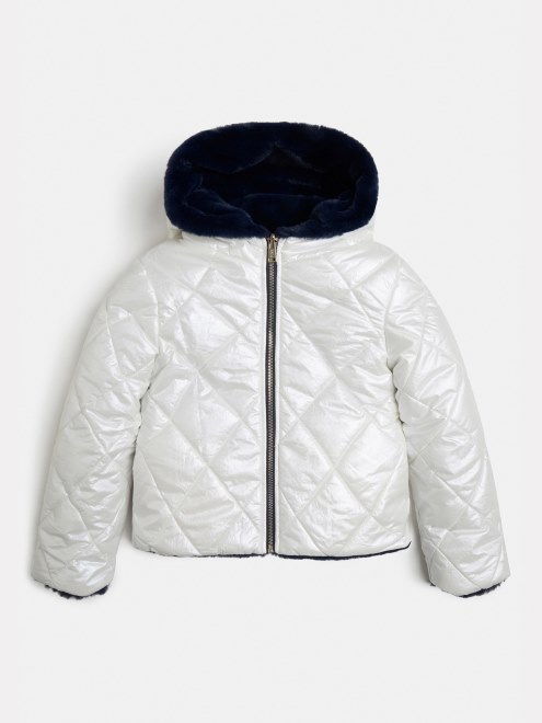 Puf Reversible Guess Pelo Blanco