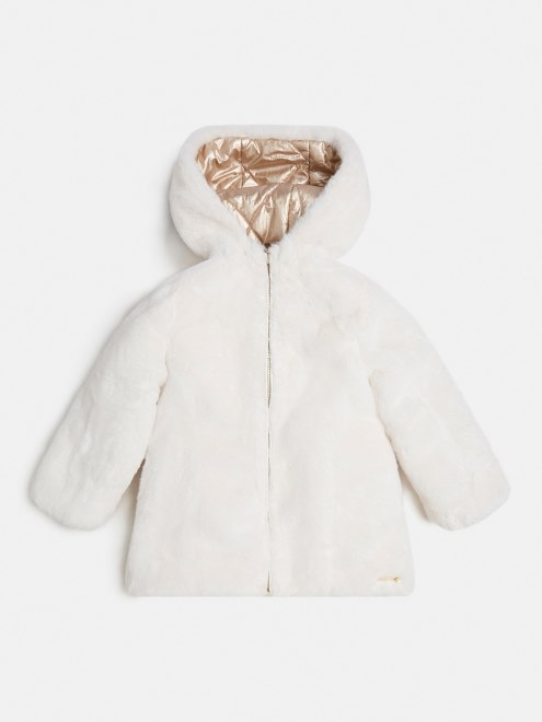 Guess Chaqueta Reversible De Pelo Sintetico Dorado