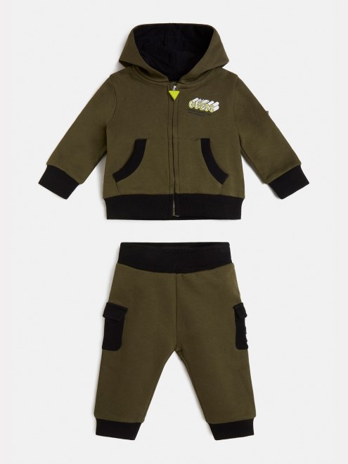 Conjunto Sudadera Y Pantalón Guess Verde