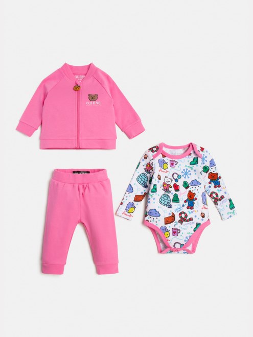 Guess Pantalon De Sudadera Rosa Active